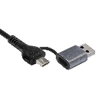USB-концентратор 7-в-1 ExeGate DUB-761C3 (кабель-адаптер USB Type-A + Type-C --> 6xUSB2.0, 1xUSB3.0, Plug&Play, серебристый), фото3