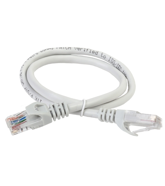 Коммутационный шнур (патч-корд) ITK PC01-C5EUL-05M, кат.5Е UTP, LSZH, 0,5м, серый