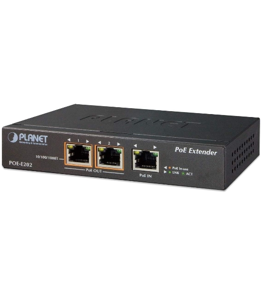POE-E202 PoE расширитель 1-Port 802.3at PoE+ to 2-Port 802.3af/at Gigabit PoE Extender