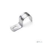 Скоба крепежная однолапковая Fortisflex СМО d16-17 мм метал. оцинк. (уп. 100 шт), фото 1
