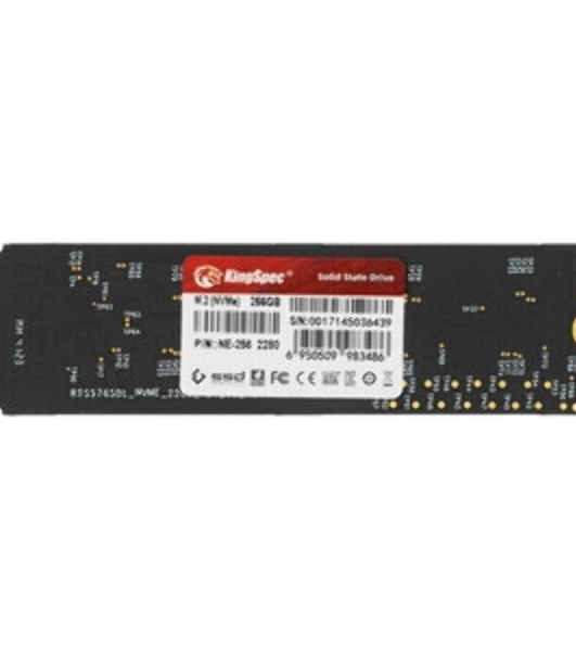 Накопитель SSD KingSpec NE-256, 256Gb, M.2 2280, PCIe 3.0 x4, NVMe, R/W 2000/1300