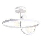 Потолочный светодиодный светильник Ambrella light FL66261/1+3 WH белый 56W 3000K-6400K+G9/3 D500*358 (ПДУ ИК), фото9