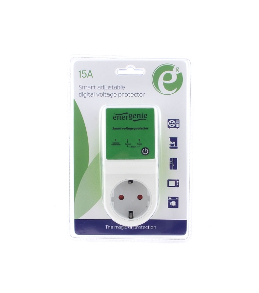 Реле напряжения 'Energenie' EHB8-1 15A, белое