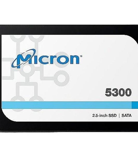 Накопитель SSD Crucial Micron 5300 PRO, 7680Gb, SATA III, R/W 540/520