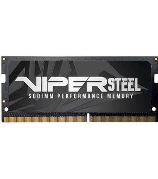 Оперативная память Patriot Steel Series, DDR4, 16GB (1x16 GB), 3200 MHz, CL22, радиатор, черный, SO-DIMM