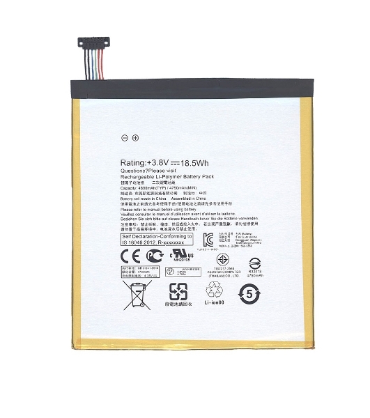 Аккумуляторная батарея C11P1502 для Asus ZenPad 10' Z300C 3,8V 18,5Wh