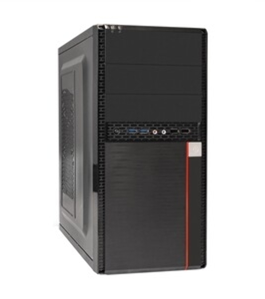 Компьютерный корпус Minitower ExeGate BA-204U-UNS350 (mATX, БП UNS350 с вент. 12см, 2*USB+2*USB 3.0, аудио, черный)