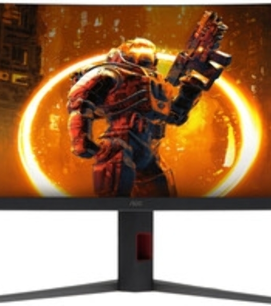 Монитор 34' AOC CU34G4 VA 3440x1440, 180 Гц, 0.5 мс, 21:9, 300 кд/м², HDMI 2.0, DP 1.4, 3.5 Jack, HDR10, FreeSync Premium, Adaptive-Sync, изогнутый экран (1500R), черный/красный
