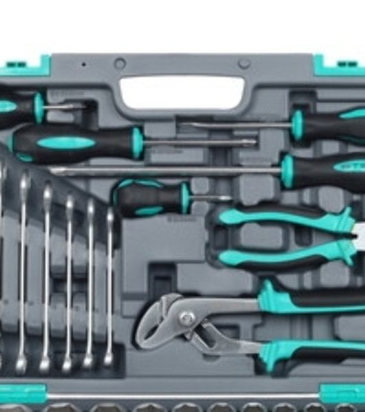 Набор инструментов Stels 141041/2'' 1/4'' CrV пластиковый кейс  76 предм.