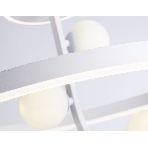 Потолочный светодиодный светильник Ambrella light FL66261/1+3 WH белый 56W 3000K-6400K+G9/3 D500*358 (ПДУ ИК), фото8