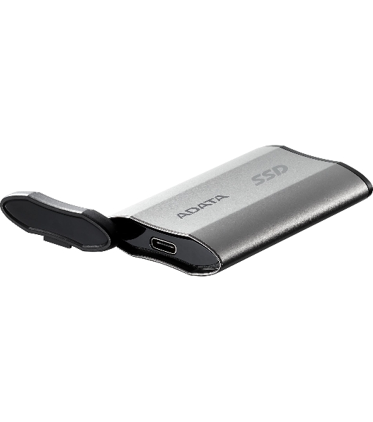 Внешний SSD ADATA SD810, 4Tb, USB 3.2 Gen 2x2 Type-C, R/W 2000/2000, серебристый