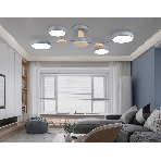 Светильник Ambrella light FL4859/4 GR/WD серый/дерево 60W 3000-6000K 700*400*120 (без ПДУ), фото3