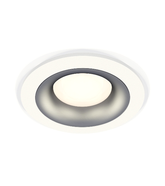 Комплект встраиваемого светильника Ambrella light XC7621004 SWH/MCH белый песок/хром матовый MR16 GU5.3 (C7621, N7013)