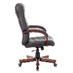Кресло Бюрократ KB-10WALNUT/B/LEATH черный, кожа, фото12