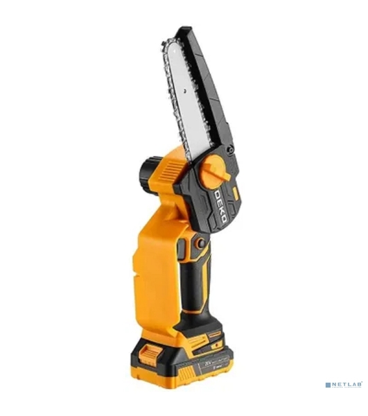 Пила цепная аккумуляторная DEKO DKCHS 20-6 PRO, 4' и 6', 20В, 2x2.2Ач, 2 шины и 2 цепи