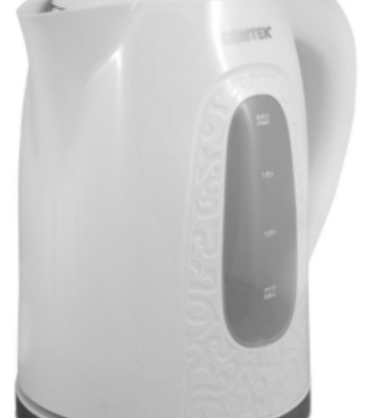 Электрочайник Centek CT-0041 белый, 2.0 л, 2200 Вт, скрытый нагревательный элемент