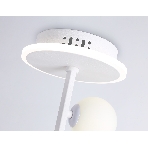 Потолочный светодиодный светильник Ambrella light FL66261/1+3 WH белый 56W 3000K-6400K+G9/3 D500*358 (ПДУ ИК), фото7