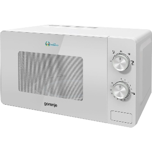 Микроволновая печь Gorenje MO20E1W2 белый, 20 л, 800 Вт, переключатели - поворотный механизм