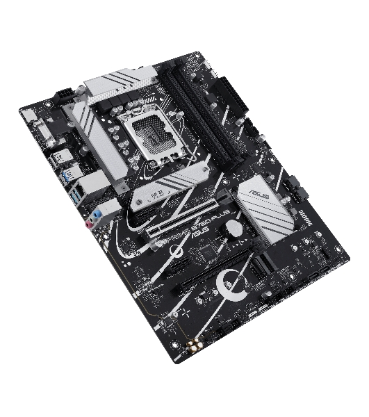 Материнская плата ASUS PRIME B760-PLUS, LGA 1700, Intel B760, 4xDDR5, 4xSATA, 3xM.2, 1xPCIe 4.0 x4, 1xPCIe 5.0 x16, 2xPCIe x1, 1xDP, 1xHDMI, 1xVGA, 2xUSB-A 3.2 Gen 2, 1xUSB-C 3.2 Gen 2x2, 1x 2.5Gb LAN, 3x3.5 мм, 7.1, ATX