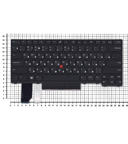 Клавиатура для ноутбука Lenovo ThinkPad L14 gen 1/2 черная