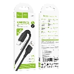 Кабель USB2.0 Hoco AM/Type-C, 3А, X120, 1м, черный, коробка, фото 1