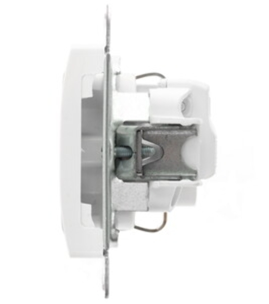 Механизм розетки 1-м СП Glossa 16А с заземл. бел. SchE GSL000143