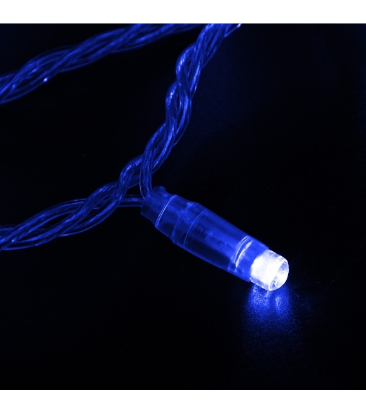 Гирлянда Neon-night Нить 10м, с эффектом мерцания, прозрачный ПВХ, 24В, синий