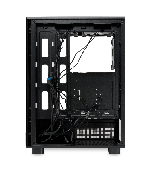Компьютерный корпус HSPD F510, Panoramic Mid Tower, черный, TG, 0.5 SPCC, 3x120мм ARGb ATX, mATX, mITX 180/280/160мм 1x2.5', 1x3.5', 7xPCI 2xUSB-A 3.0 356x218x467мм