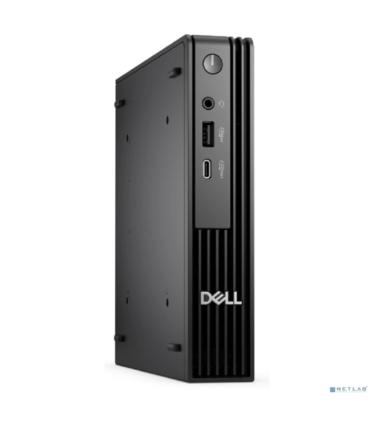 ПК Dell Pro Micro QCM1250 Micro i3 14100T (2.7) 8Gb SSD512Gb UHDG Windows 11 Pro GbitEth WiFi BT 90W мышь клавиатура черный (DPM -3860)