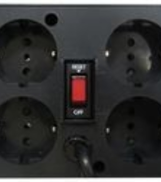 Стабилизатор напряжения Powercom TCA-1200 600Вт 1200ВА черный