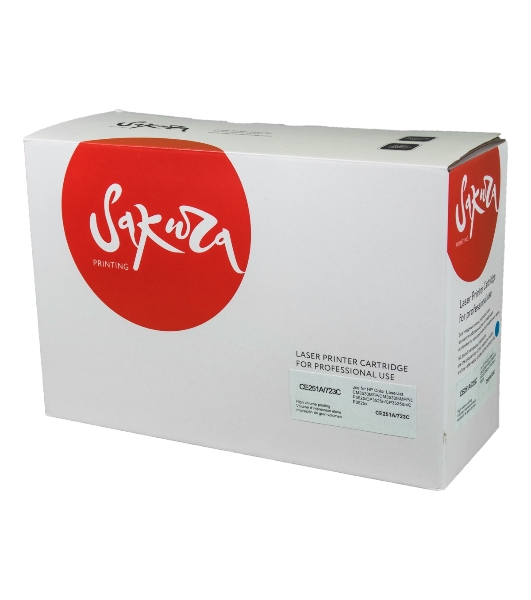 Картридж лазерный Sakura CE251A для HPColor LaserJet CM3530MFP/CM3530fsMFP/CP3525/CP3525n/CP3525dn/CP3525x, синий, 7000 к.