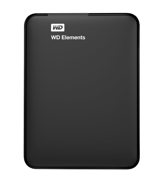 Внешний HDD 2.5' Western Digital Elements Portable, 1TB, USB 3.2 Gen 1 Type-A, 5400 rpm, черный