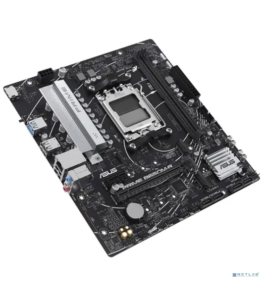 Материнская плата ASUS PRIME B650M-R, Socket AM5, AMD B650, 2xDDR5, 4xSATA, 2xM.2, 1xPCIe 4.0 x16, 1xPCIe x1, 1xHDMI, 1x 2.5Gb LAN, 2xUSB-A 3.2 Gen 1, 4xUSB-A 2.0, 3x3.5 мм, 7.1, mATX