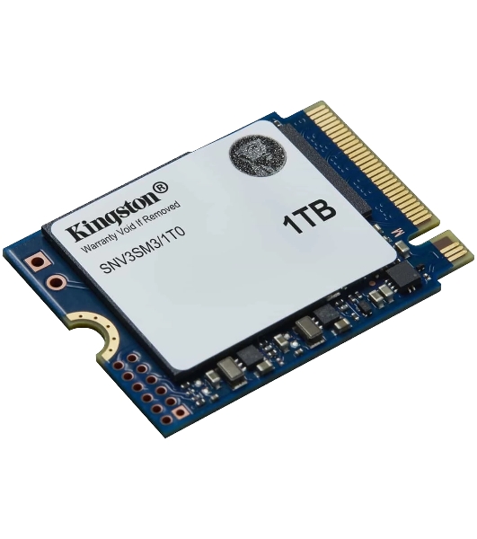 Накопитель SSD Kingston NV3, 1000Gb, M.2(22x30мм), NVMe, PCIe 4.0 x4, 3D TLC, R/W 6000/4000Mb/s, TbW 320, DWPD 0.2 (60 мес)