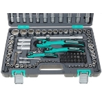 Набор инструментов Stels 141141/4'' 3/8'' 1/2'' cr-v s2 усиленный кейс 151 предм., фото3