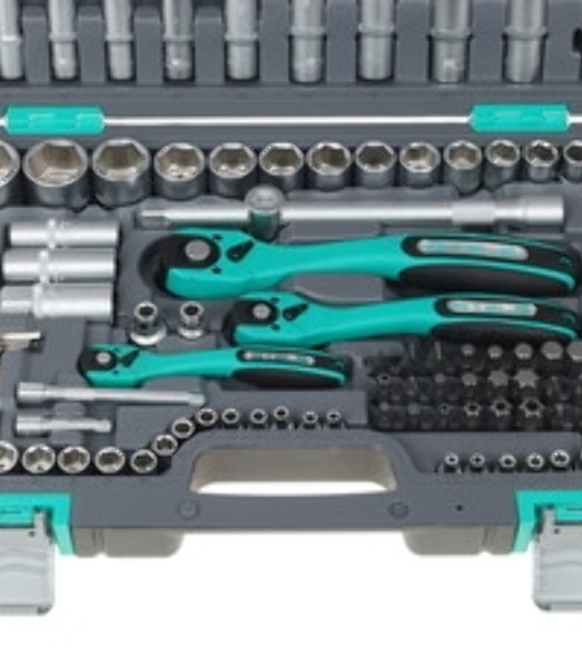 Набор инструментов Stels 141141/4'' 3/8'' 1/2'' cr-v s2 усиленный кейс 151 предм.
