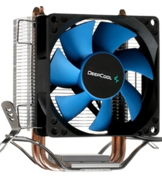 Кулер для процессора DEEPCOOL ICE EDGE MINI FS V2.0 синий, 80 мм, алюминий/медь, 2200 об/мин, 24.7 дБ, 3 pin, 100 Вт, 112 мм