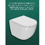 Комплект BAU 6 в 1: рамная инсталляция BAU NEO 45, унитаз подвесной безободковый торнадо Bau Dream 52х36 Hurricane-2, быстросъемное сиденье дюропласт микролифт, клавиша BAU Soul, черная матовая, фото9