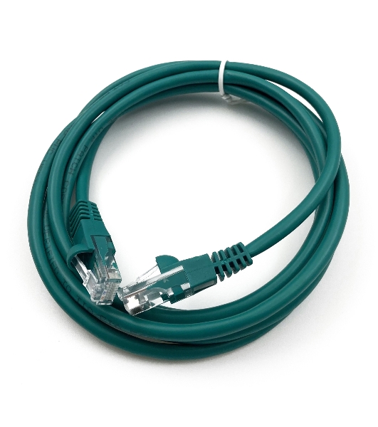 Патч-корд Buro UTP cat.5e 2м зеленый RJ-45 (m)-RJ-45 (m)