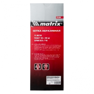 Сетка абразивная Matrix, P 40, 106 х 280 мм, 25 шт.