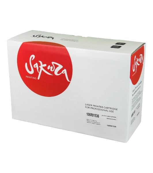 Картридж лазерный Sakura 106R01536 для Xerox Phaser 4600/4620/4622, черный, 30 000 к.