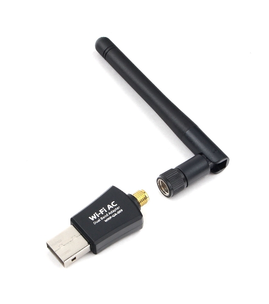 Сетевой двухдиапазонный Wi-Fi USB-адаптер Gembird 600 Мбит, USB, 802.11b/g/n/ac/а