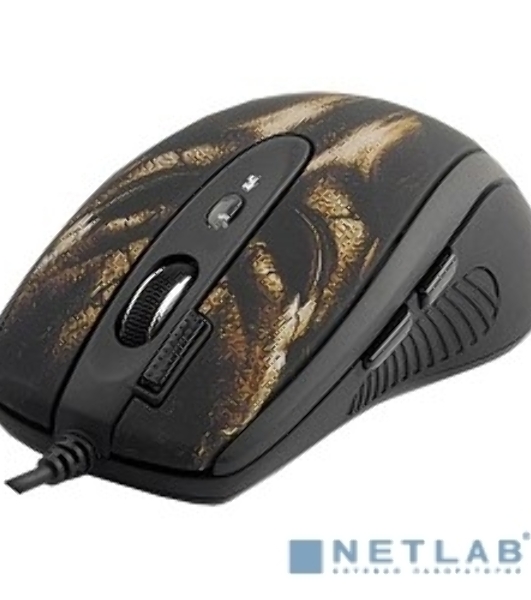 Мышь проводная A4Tech XL-750BH черный, 3600 dpi, USB, кнопки - 7