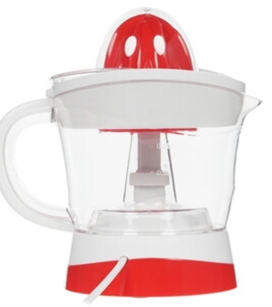 Соковыжималка Maxwell MW-1109(W) белый/красный, цитрусовая, 25 Вт, 700 мл, механическое