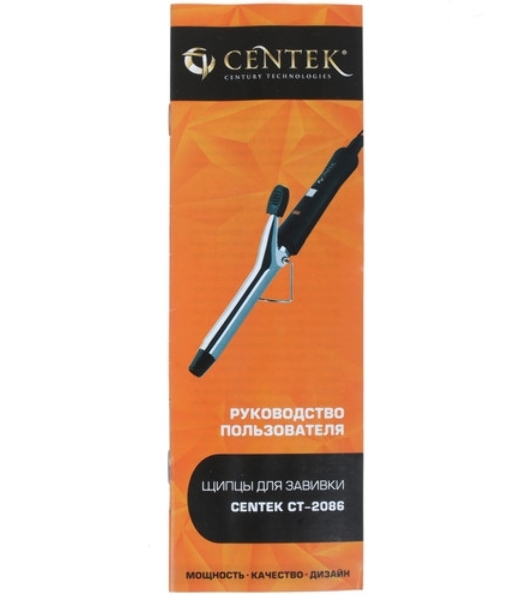 Щипцы для завивки волос Centek CT-2086 черный, 19 мм, 200 °C, 1 режим