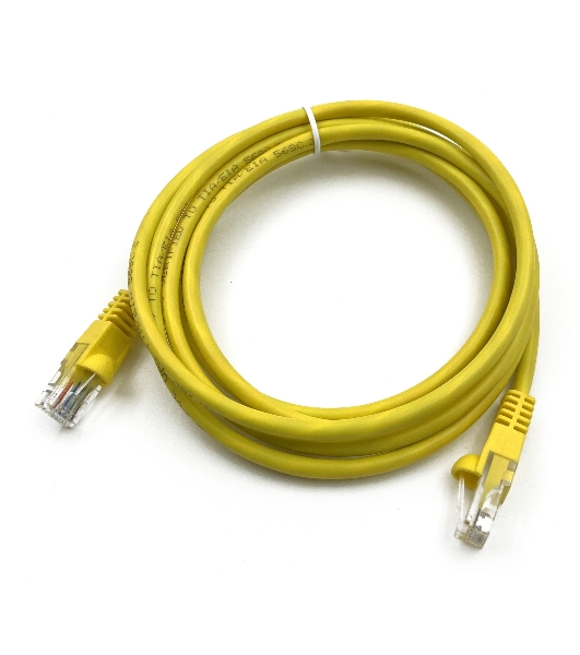 Патч-корд Buro UTP cat.5e 2м желтый RJ-45 (m)-RJ-45 (m)