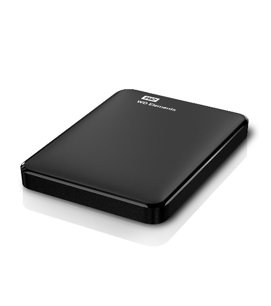 Внешний HDD 2.5' Western Digital Elements Portable, 1TB, USB 3.2 Gen 1 Type-A, 5400 rpm, черный