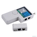 Тестер для витой пары ITK 4в1 RJ45/RJ11/BNC/USB с элем. пит., фото3