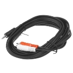 Кабель PERFEO Кабель Jack 3.5 мм вилка - 2xRCA вилка, длина 3 м, фото4