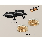 Комплект встраиваемого светильника Ambrella light XC7636024 SBK/CF черный песок/кофе MR16 GU5.3 (C7636, N7195), фото 1